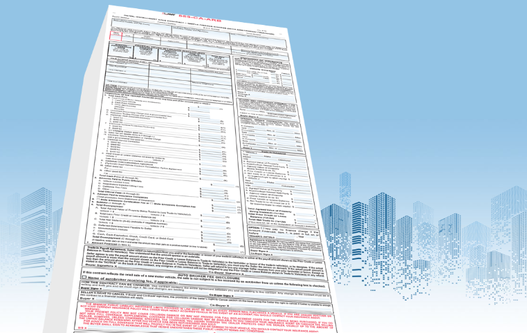 CA - Retail Installment Sale Contract (RISC) for California Dealers