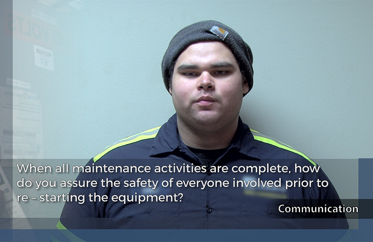 Lockout/ Tagout/ Tryout - Interview